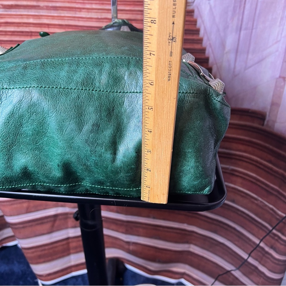 Balenciaga Motocross Classic Day Hobo Leather Bag, Authentic, Studded, Large 💚 - Picture 16 of 16